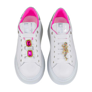 Sneakers Gio+ PIA180A Bianco Fuxia Geco