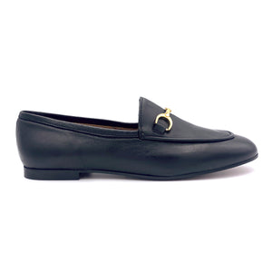 Gio+ loafers in leather with chain accessory