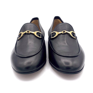 Gio+ loafers in leather with chain accessory