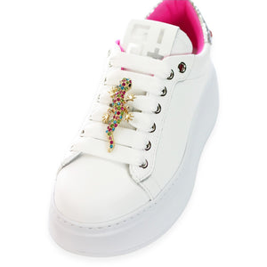 Sneakers Gio+ PIA180A Bianco Fuxia Geco