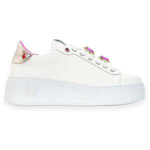 Sneakers Gio+ PIA180A Bianco Fuxia Geco