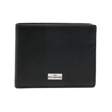 Load image into Gallery viewer, JOHN RICHMOND RFID men&#39;s wallet in black leather with coin purse and flap
