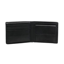 Load image into Gallery viewer, JOHN RICHMOND RFID men&#39;s wallet in black leather with coin purse and flap
