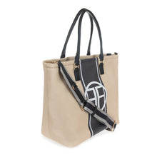 Load image into Gallery viewer, Fracomina shopping bag in canvas and eco-leather 
