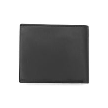 Load image into Gallery viewer, JOHN RICHMOND men&#39;s RFID wallet in black leather with zip coin purse
