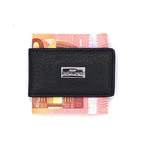 JOHN RICHMOND men's money clip in black leather