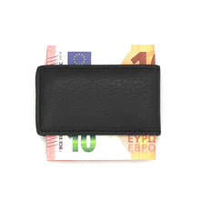 Load image into Gallery viewer, JOHN RICHMOND men&#39;s money clip in black leather
