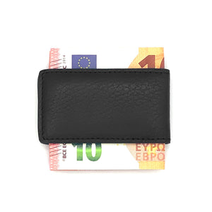 JOHN RICHMOND men's money clip in black leather