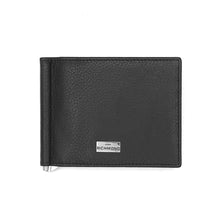 Load image into Gallery viewer, JOHN RICHMOND men&#39;s RFID wallet in black leather with money clip
