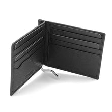 Load image into Gallery viewer, JOHN RICHMOND men&#39;s RFID wallet in black leather with money clip
