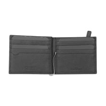 Load image into Gallery viewer, JOHN RICHMOND men&#39;s RFID wallet in black leather with money clip
