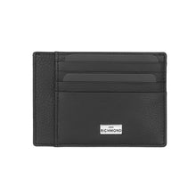 Load image into Gallery viewer, JOHN RICHMOND men&#39;s RFID card holder in black leather
