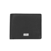 Load image into Gallery viewer, JOHN RICHMOND men&#39;s RFID wallet in black leather with zip coin purse
