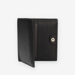 JOHN RICHMOND men's RFID wallet in black leather with external coin purse