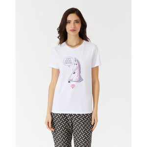 Manila Grace Zebra Print T-Shirt 