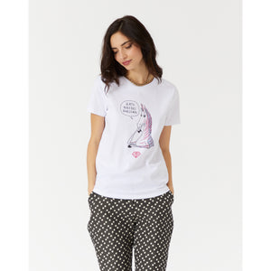 Manila Grace Zebra Print T-Shirt 